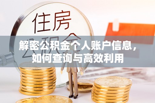 九寨沟解密公积金个人账户信息，如何查询与高效利用