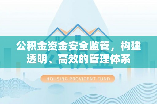 九寨沟公积金资金安全监管，构建透明、高效的管理体系