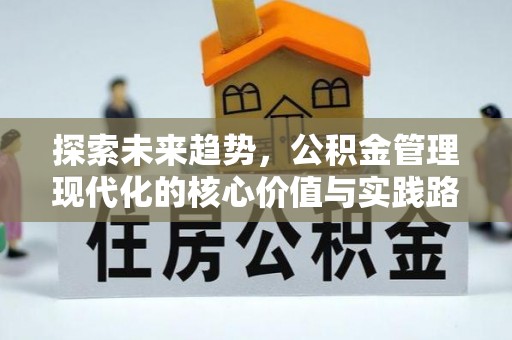 九寨沟探索未来趋势，公积金管理现代化的核心价值与实践路径