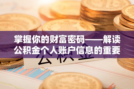 九寨沟掌握你的财富密码——解读公积金个人账户信息的重要性
