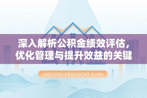 九寨沟深入解析公积金绩效评估，优化管理与提升效益的关键路径